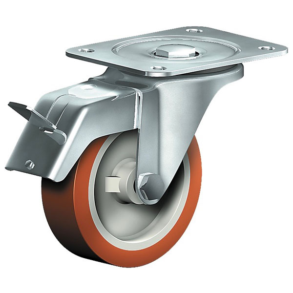 Swivel Castor With Total Lock Stainless Steel Series IN, Wheel A